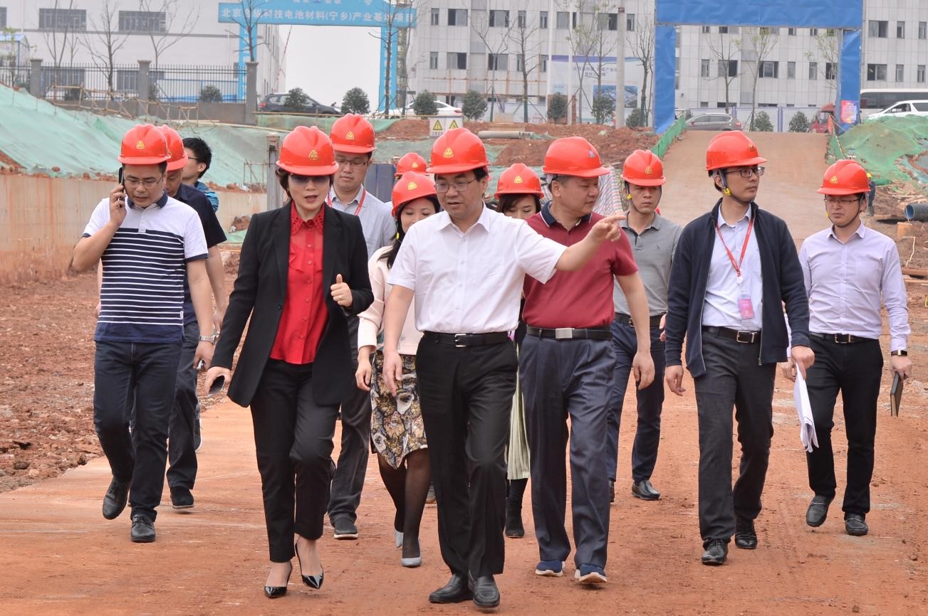 宁乡市委书记周辉赴金宝慱亚洲体育新材料宁乡基地项目调研