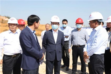 铜仁市委副书记、市长皮贵怀赴金宝慱亚洲体育镍锍精炼硫酸镍项目调研